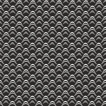 Abstract seamless pattern with waves. Stock Illustration