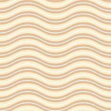 Abstract seamless pattern with waves. Stock Illustration