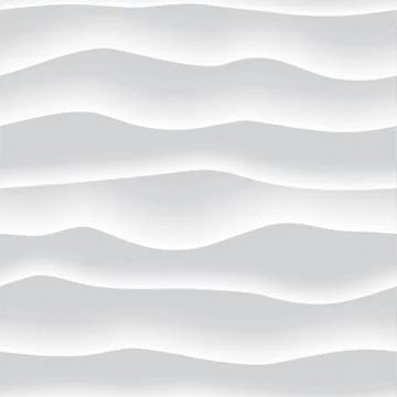 Abstract seamless pattern with waves, mountains, dunes, 3d relief, curved lines. Stock Illustration