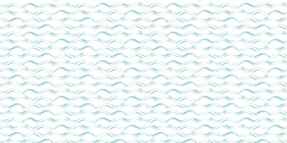 Abstract seamless pattern with wavy brush strokes, a simple, artistic texture Illustrazione stock