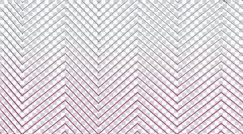 Abstract seamless pattern with wavy stripes in green and red colors transparent Illustrazione stock