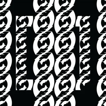 Abstract seamless pattern with white abstract beans; beans abstract ornamen.. 스톡 일러스트