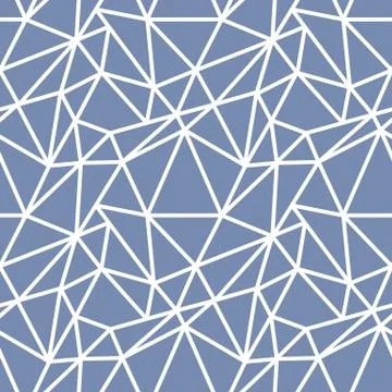 Abstract seamless pattern with white asymmetrical chaotic net Stock Illustration