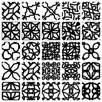 Abstract seamless patterns Stock Illustration