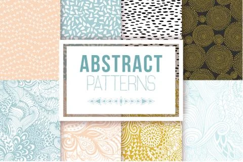 Abstract seamless patterns se vector textures Stock Illustration