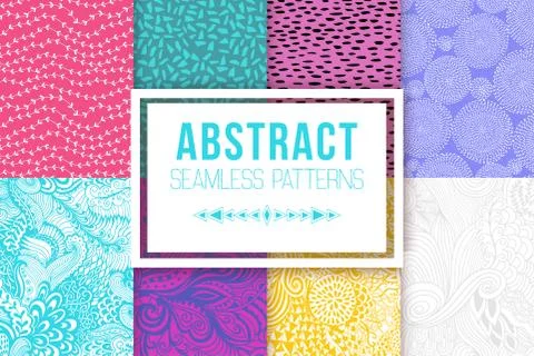Abstract seamless patterns se vector textures Stock Illustration