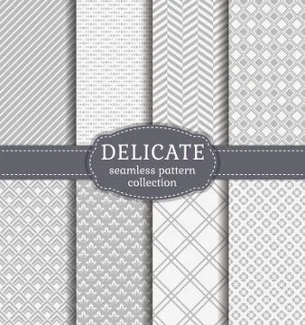 Abstract seamless patterns. Vector set. 스톡 일러스트