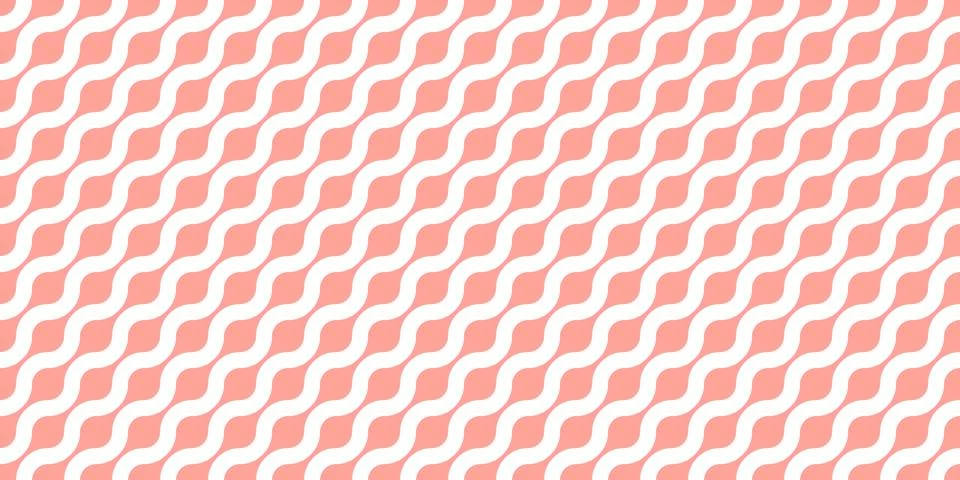 Abstract seamless peach background pattern with diagonal lines. Wavy shapes Illustrazione stock