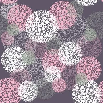 Abstract seamless polka dot circles pattern Illustrazione stock