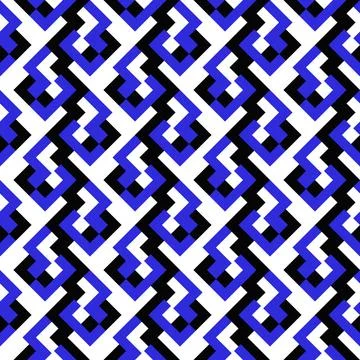 Abstract seamless random three color pattern background design Stock Illustration