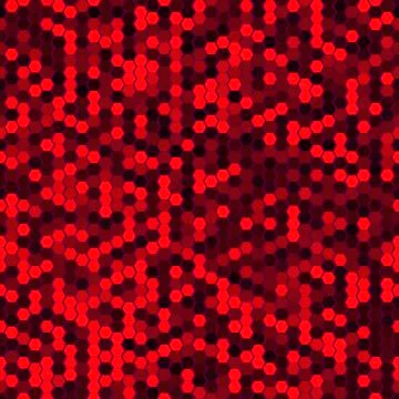 Abstract Seamless Red Halftone Comb Dots Stock Illustration