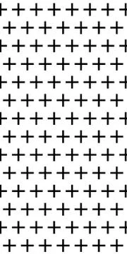 Abstract seamless repeat pattern with cross shapes in black and white. Stock Illustration