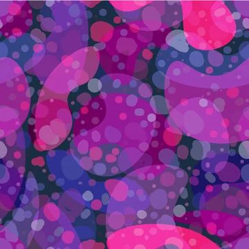 Abstract seamless repeating pattern of colored spots of different sizes Stock Illustration