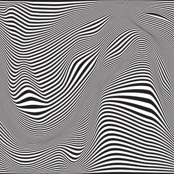 Abstract Seamless ripple pattern. Repeating vector texture  Wavy graphic back Stock Illustration