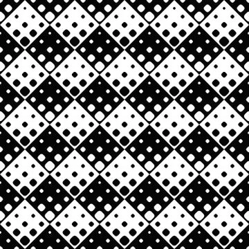 Abstract seamless rounded diagonal square pattern background Stock Illustration