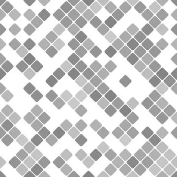 Abstract seamless rounded square pattern - vector tiled mosaic background Illustrazione stock