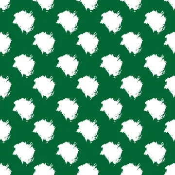 Abstract seamless small elements on a green background Stock-Illustration