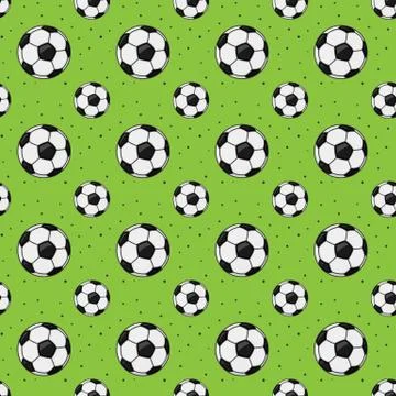 Abstract seamless soccer ball pattern Stock Illustration