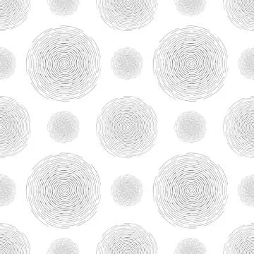 Abstract seamless spiral design pattern. Circular, rotating background, vector Stock Illustration