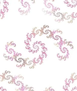 Abstract seamless spiral pattern on white Stock Illustration