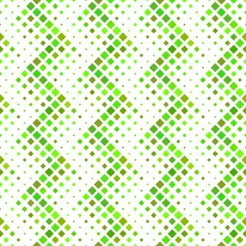 Abstract seamless square pattern background - green vector design Illustrazione stock