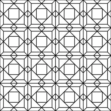 Abstract seamless square seamless pattern. Stock Illustration