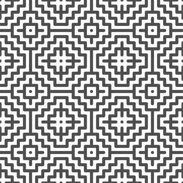 Abstract seamless square zigzag shapes pattern Illustration