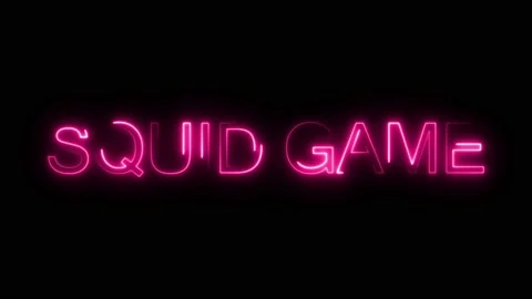 Abstract seamless Squid game 4k video animation. Video animation of a glowing Stock Footage 163647200