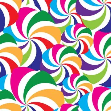 Abstract seamless striped pattern. Holiday swirl ball ornament Stockillustratie