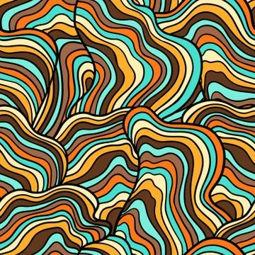 Abstract seamless stripes pattern. Illustrazione stock