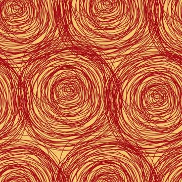 Abstract seamless texture with circle abstract background, Stock Illustration