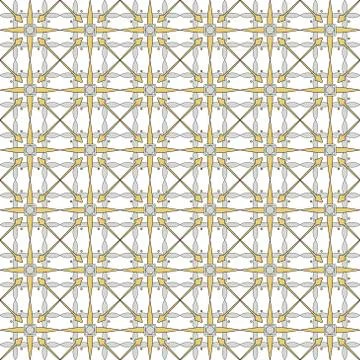 Abstract seamless texture of the elements gold and silver Illustrazione stock
