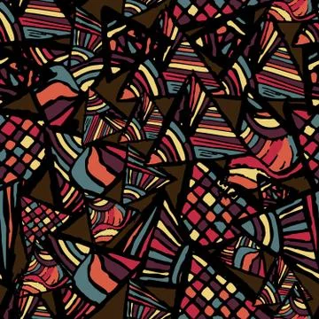 Abstract Seamless texture. Pattern with Triangles. Stock Illustration