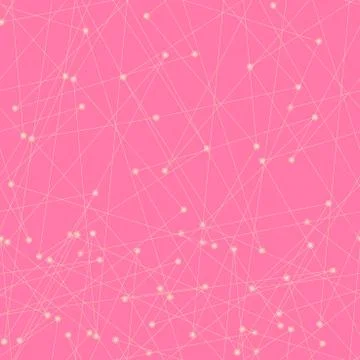 Abstract seamless  with thin straight lines geometrical molecule structure. Stock Illustration