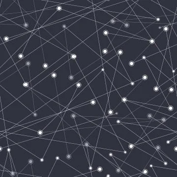 Abstract seamless  with thin straight lines geometrical molecule structure. Stock Illustration