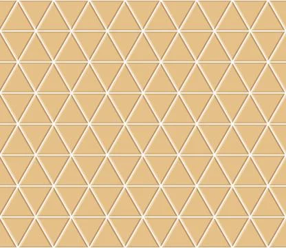 Abstract seamless triangle pattern. Light orange ceramic floor tiles. Design Stock Illustration