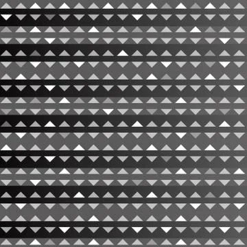 Abstract of seamless triangle patterns on black background Stock Illustration