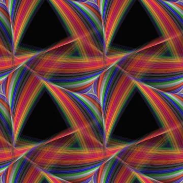 Abstract seamless triangular fantasy pattern Stock Illustration