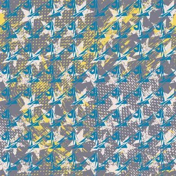Abstract seamless urban pattern with chaotic stars and grunge spots 스톡 일러스트