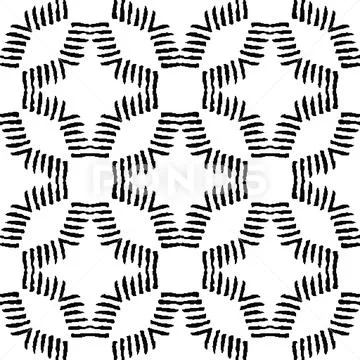 Abstract seamless vector black and white pattern イラスト素材