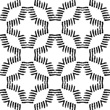 Abstract seamless vector black and white pattern Stock-Illustration