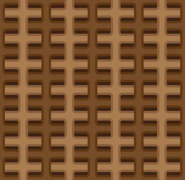 Abstract seamless vector interlaced pattern Stock Illustration