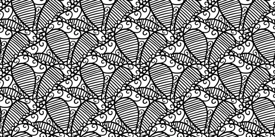 Abstract seamless vector lace pattern Stock Illustration