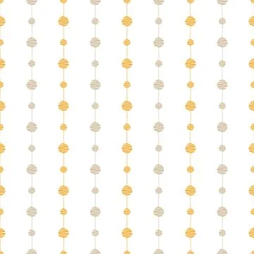 Abstract seamless vector pattern. Circles with lines endless background Stock Illustration