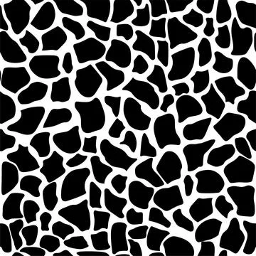 Abstract seamless vector pattern of giraffe skin. Abstract print from the skin Stock Illustration