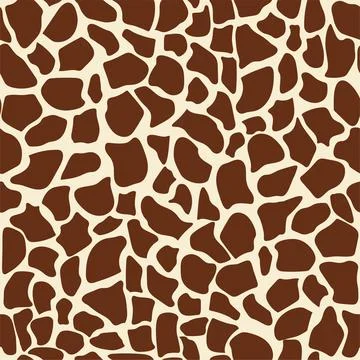 Abstract seamless vector pattern of giraffe skin. Abstract print from the skin Stock Illustration