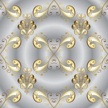 Abstract seamless vector pattern with hand drawn floral elements. Gentle, doodle 库存插图