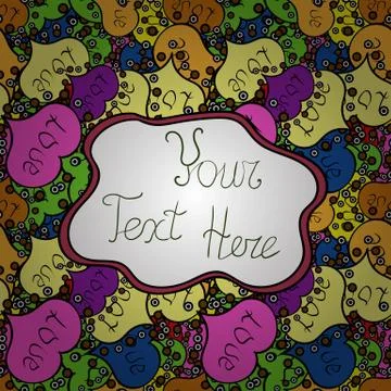 Abstract seamless vector pattern with hand drawn floral elements. Gentle, doodle Stock Illustration