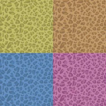 Abstract seamless vector pattern of leopard skin. Set Abstract print from the Stock Illustration