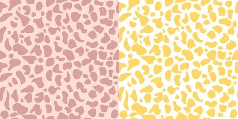 Abstract seamless vector pattern of mellow skin. Set Abstract print from the Stock Illustration